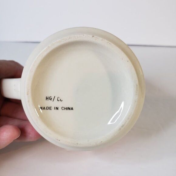 Vintage 90s Orange Hardees Rise and Shine Coffee Mug Cup Logo Restaurant Ware - Picture 4 of 9